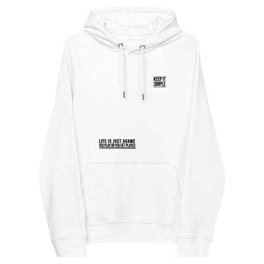 Life is just a Game - White Hoodie
